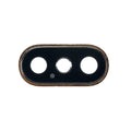 Cornice fotocamera posteriore e lente iPhone XS MAX Gold