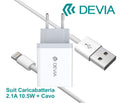 Suit Carica Batteria 2,1A e Cavo Usb Lightning Apple